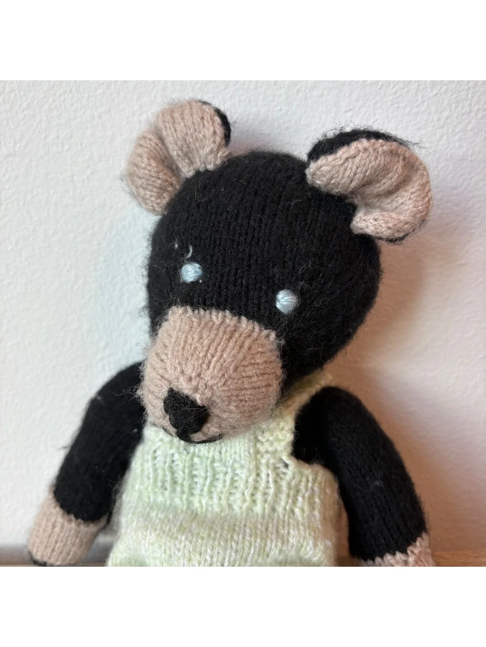 Handmade Knitted Teddy Bear “William” Artist Bear Stuffed Animal Plush 14”